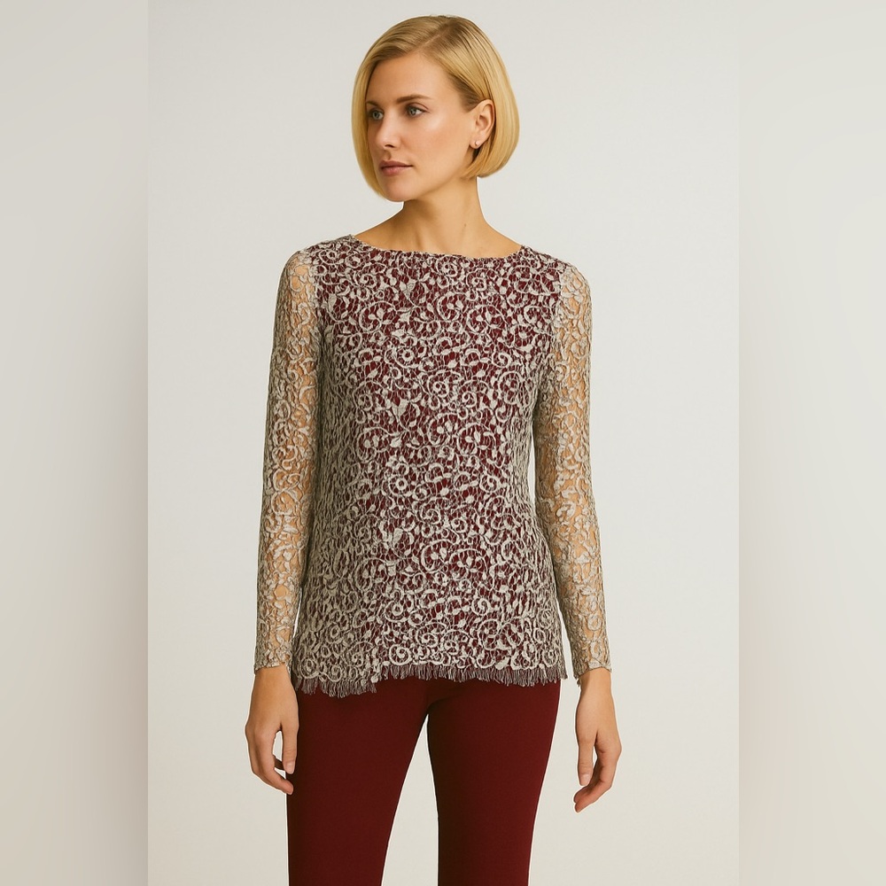 Carven Lace Overlay Shirt